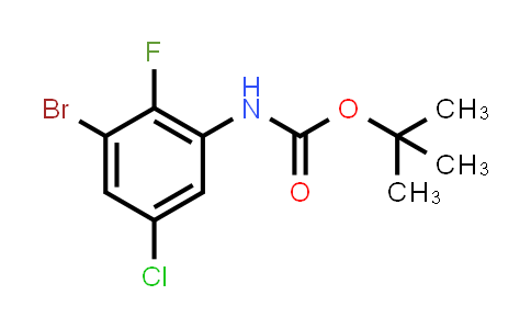 CAS No. 1269232-94-1, tert-Butyl (3-bromo-5-chloro-2-fluorophenyl)carbamate