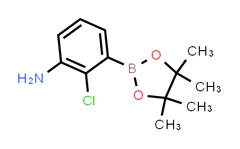 CAS No. 1269233-01-3, 2-Chloro-3-(4,4,5,5-tetramethyl-1,3,2-dioxaborolan-2-yl)aniline