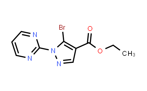 CAS No. 1269292-57-0, Ethyl 5-bromo-1-(pyrimidin-2-yl)-1H-pyrazole-4-carboxylate