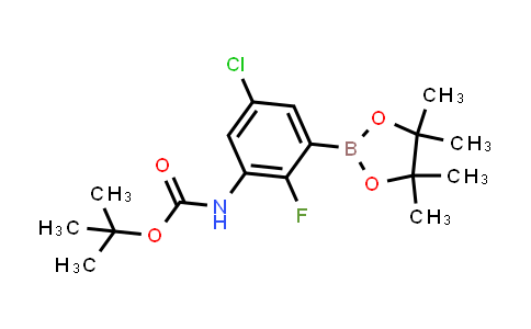 CAS No. 1269440-69-8, tert-Butyl (5-chloro-2-fluoro-3-(4,4,5,5-tetramethyl-1,3,2-dioxaborolan-2-yl)phenyl)carbamate