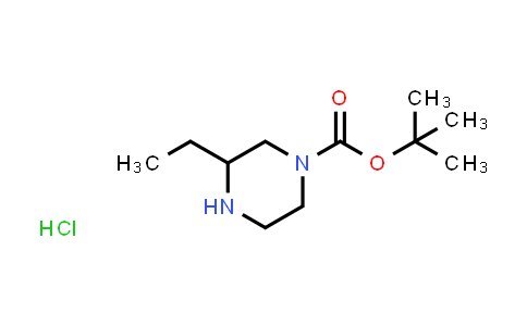 CAS No. 1269446-87-8, tert-Butyl 3-ethylpiperazine-1-carboxylate hydrochloride
