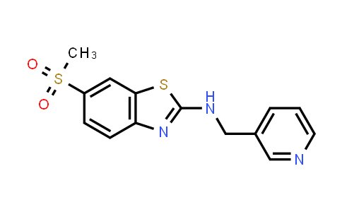 CAS No. 1269533-50-7, 6-(Methylsulfonyl)-N-(pyridin-3-ylmethyl)benzo[d]thiazol-2-amine
