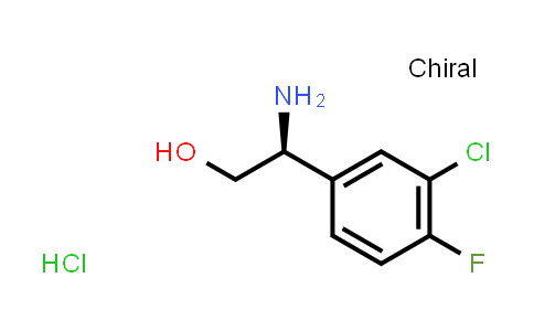 CAS No. 1269652-47-2, (S)-2-Amino-2-(3-chloro-4-fluorophenyl)ethan-1-ol hydrochloride