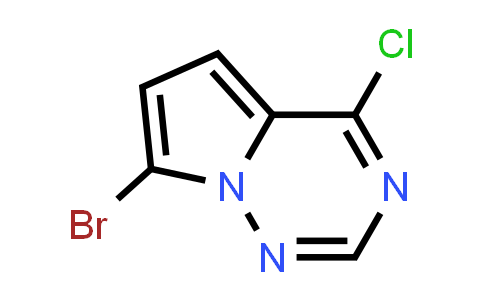 CAS No. 1269667-51-7, 7-Bromo-4-chloropyrrolo[2,1-f][1,2,4]triazine
