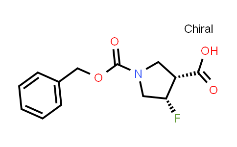 CAS No. 1269755-11-4, (3R,4S)-1-((Benzyloxy)carbonyl)-4-fluoropyrrolidine-3-carboxylic acid