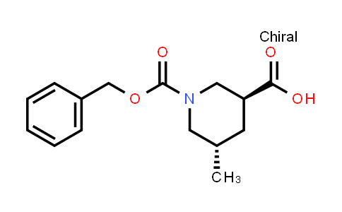 CAS No. 1269757-29-0, (3S,5S)-1-((Benzyloxy)carbonyl)-5-methylpiperidine-3-carboxylic acid