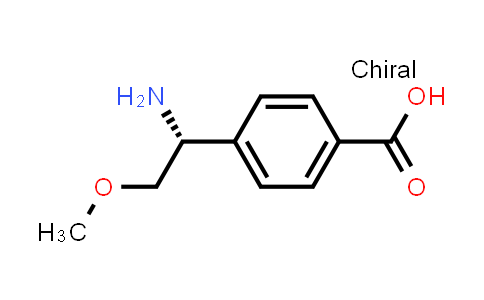 CAS No. 1269810-23-2, Benzoic acid, 4-[(1R)-1-amino-2-methoxyethyl]-