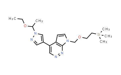 CAS No. 1269822-91-4, 4-[1-(1-Ethoxyethyl)-1H-pyrazol-4-yl]-7-[[2-(trimethylsilyl)ethoxy]methyl]-7H-pyrrolo[2,3-c]pyridazine