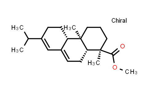 CAS No. 127-25-3, (1R,4AR,4bR,10aR)-methyl 7-isopropyl-1,4a-dimethyl-1,2,3,4,4a,4b,5,6,10,10a-decahydrophenanthrene-1-carboxylate