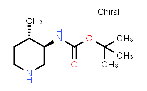 CAS No. 1270019-97-0, tert-Butyl ((3R,4S)-4-methylpiperidin-3-yl)carbamate