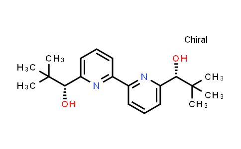 CAS No. 127049-50-7, (αR,α'R)-α,α'-Bis(tert-butyl)-[2,2'-bipyridine]-6,6'-dimethanol