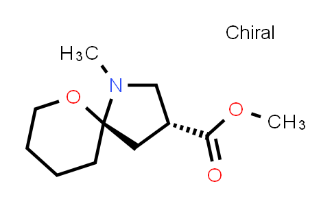 CAS No. 127144-39-2, 6-Oxa-1-azaspiro[4.5]decane-3-carboxylic acid, 1-methyl-, methyl ester, trans- (9CI)
