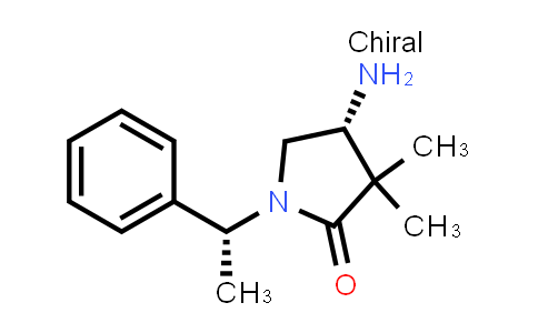 CAS No. 127199-39-7, (4R)-4-Amino-3,3-dimethyl-1-[(1R)-1-phenylethyl]pyrrolidin-2-one