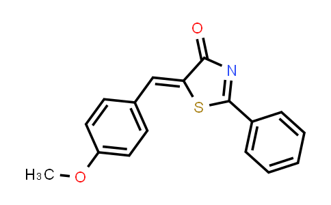 CAS No. 1272519-91-1, (5Z)-5-[(4-Methoxyphenyl)methylene]-2-phenyl-4(5H)-thiazolone