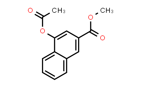 CAS No. 127265-98-9, 2-Naphthalenecarboxylic acid, 4-(acetyloxy)-, methyl ester