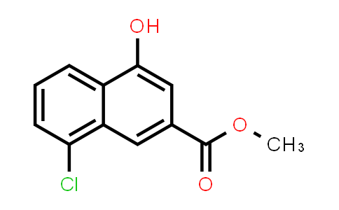 CAS No. 127265-99-0, 2-Naphthalenecarboxylic acid, 8-chloro-4-hydroxy-, methyl ester