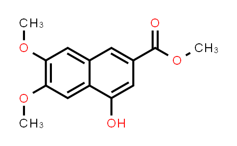 CAS No. 127266-03-9, 2-Naphthalenecarboxylic acid, 4-hydroxy-6,7-dimethoxy-, methyl ester