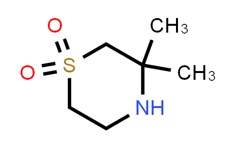 CAS No. 1272670-08-2, 3,3-Dimethylthiomorpholine 1,1-dioxide