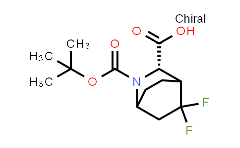 CAS No. 1272757-15-9, (3S)-2-(tert-Butoxycarbonyl)-5,5-difluoro-2-azabicyclo[2.2.2]octane-3-carboxylic acid