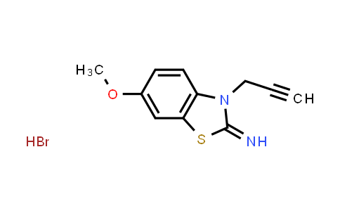 CAS No. 127346-14-9, 6-Methoxy-3-(prop-2-yn-1-yl)benzo[d]thiazol-2(3H)-imine hydrobromide