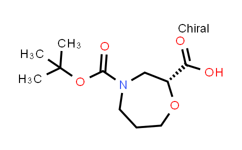 CAS No. 1273566-86-1, (R)-4-(tert-Butoxycarbonyl)-1,4-oxazepane-2-carboxylic acid