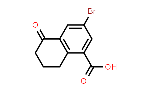 CAS No. 1273602-53-1, 3-Bromo-5-oxo-5,6,7,8-tetrahydronaphthalene-1-carboxylic acid