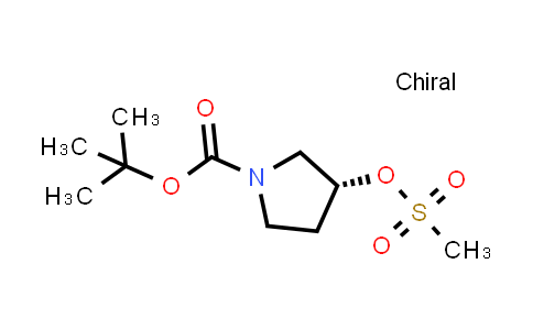 CAS No. 127423-61-4, (R)-1-Boc-3-methanesulfonyloxypyrrolidine