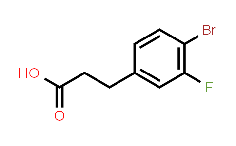CAS No. 127425-80-3, 3-(4-Bromo-3-fluoro-phenyl)-propionic acid