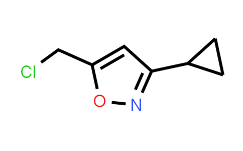 CAS No. 127450-87-7, 5-(Chloromethyl)-3-cyclopropyl-1,2-oxazole