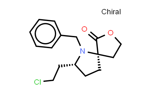 CAS No. 127655-07-6, 7-Oxa-1-azaspiro[4.4]nonan-6-one, 2-(2-chloroethyl)-1-(phenylmethyl)-, cis- (9CI)