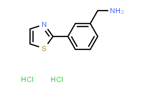 CAS No. 1276631-20-9, (3-(Thiazol-2-yl)phenyl)methanamine dihydrochloride