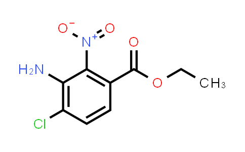 CAS No. 1277132-56-5, Ethyl 3-amino-4-chloro-2-nitrobenzoate