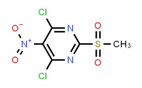CAS No. 127726-62-9, 4,6-Dichloro-2-(methylsulfonyl)-5-nitropyrimidine