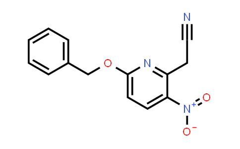 CAS No. 127792-77-2, 2-(6-(Benzyloxy)-3-nitropyridin-2-yl)acetonitrile