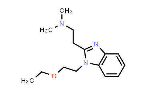 CAS No. 127842-07-3, 1H-Benzimidazole-2-ethanamine, 1-(2-ethoxyethyl)-N,N-dimethyl-