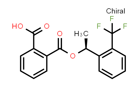CAS No. 127852-25-9, (S)-2-((1-(2-(trifluoromethyl)phenyl)ethoxy)carbonyl)benzoic acid