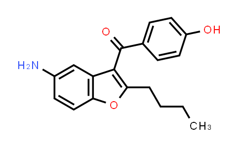 CAS No. 1278585-68-4, (5-amino-2-butyl-1-benzofuran-3-yl)(4-hydroxyphenyl)methanone