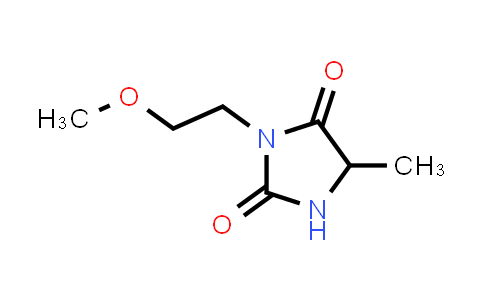 CAS No. 1278661-98-5, 3-(2-Methoxyethyl)-5-methylimidazolidine-2,4-dione