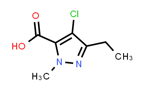 CAS No. 127892-62-0, 4-Chloro-3-ethyl-1-methyl-1H-pyrazole-5-carboxylic acid