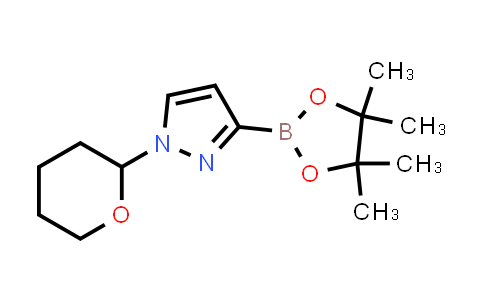 CAS No. 1279088-80-0, 1-(Tetrahydro-2H-pyran-2-yl)-3-(4,4,5,5-tetramethyl-1,3,2-dioxaborolan-2-yl)-1H-pyrazole