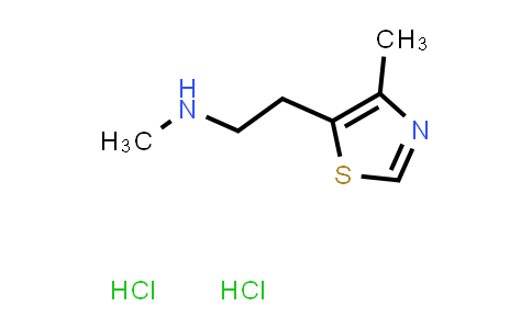 CAS No. 1279219-48-5, N-Methyl-2-(4-methylthiazol-5-yl)ethan-1-amine dihydrochloride