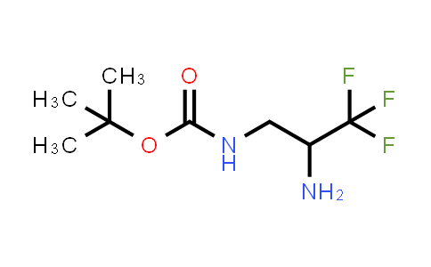CAS No. 1279818-32-4, tert-Butyl (2-amino-3,3,3-trifluoropropyl)carbamate