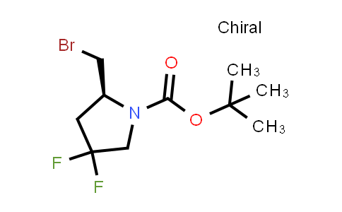 CAS No. 1279894-15-3, tert-Butyl (2S)-2-(bromomethyl)-4,4-difluoropyrrolidine-1-carboxylate