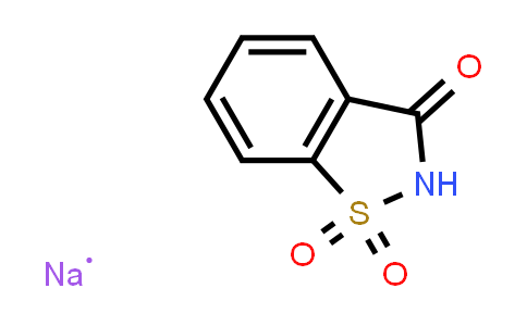 CAS No. 128-44-9, 1,2-Benzothiazol-3(2H)-one 1,1-dioxide sodium salt