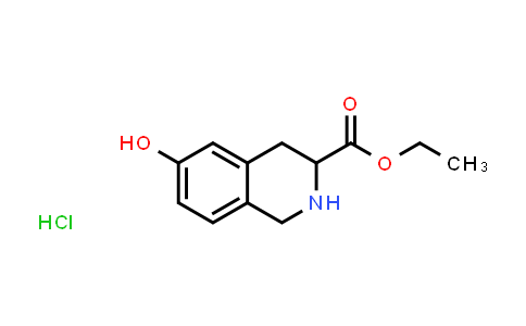 CAS No. 128073-39-2, Ethyl 6-hydroxy-1,2,3,4-tetrahydroisoquinoline-3-carboxylate hydrochloride