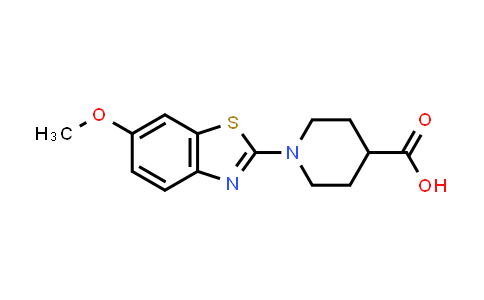 CAS No. 1282321-65-6, 1-(6-Methoxybenzo[d]thiazol-2-yl)piperidine-4-carboxylic acid