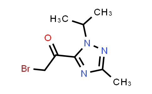 CAS No. 1282517-46-7, 2-Bromo-1-(1-isopropyl-3-methyl-1H-1,2,4-triazol-5-yl)ethanone