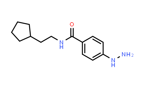 CAS No. 1282924-71-3, N-(2-Cyclopentylethyl)-4-hydrazinylbenzamide