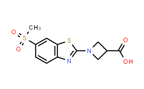 CAS No. 1283108-29-1, 1-[6-(Methylsulfonyl)-1,3-benzothiazol-2-yl]azetidine-3-carboxylic acid