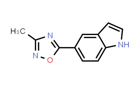 CAS No. 1283108-48-4, 5-(3-Methyl-1,2,4-oxadiazol-5-yl)-1H-indole